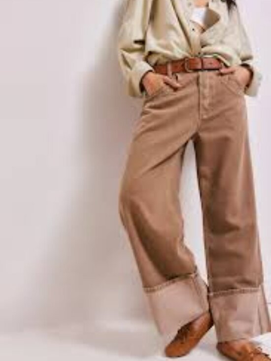 0150-NWT FREE PEOPLE-FINAL COUNTDOWN MID RISE PANTS - Picture 2 of 11